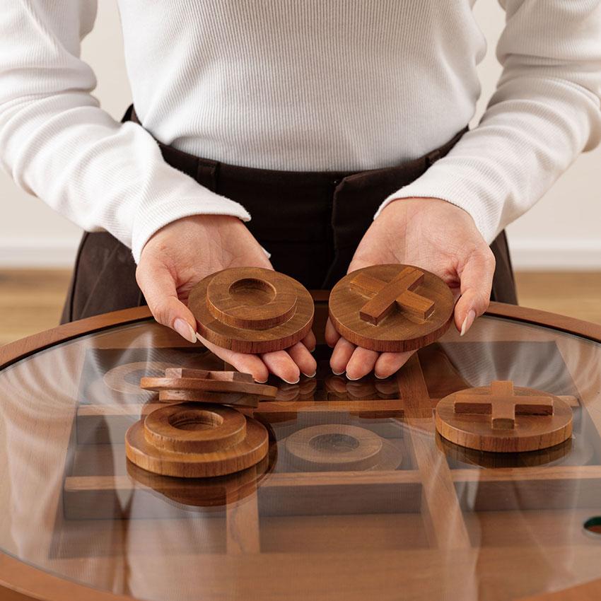 ボードゲームテーブル GT-780 送料無料 サイドテーブル ラウンド