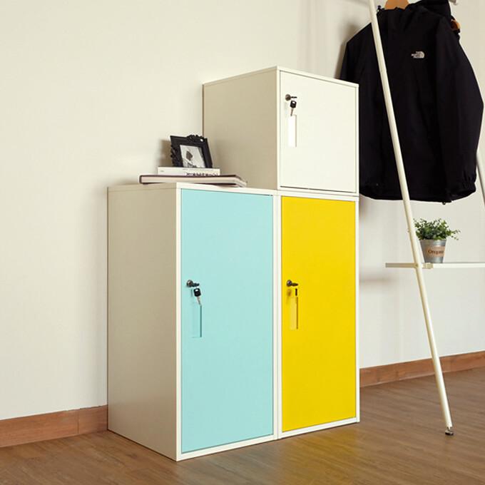 キューブBOX　鍵付きロッカー　ハイタイプ　ブラック Amazon.co.jp: キューブBOX鍵付ロッカーハイタイプ カラー