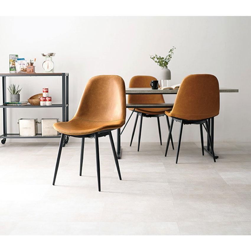本革調のダイニングチェア2脚セットor 4脚セット DINING CHAIR チェア 2脚セット LC-4234-2 送料無料 4color 合成皮革