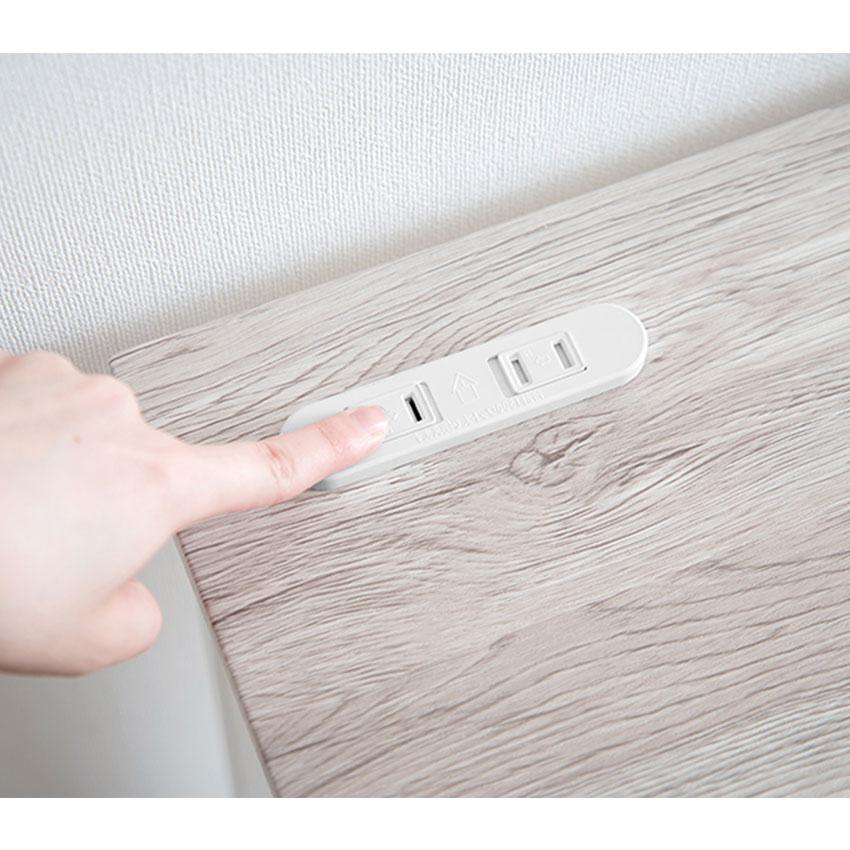 折りたたみデスクチェアセット LDC-4778 送料無料 80×45cm 折りたたみ 木目調 デスク 椅子 チェア スチール脚 シンプル コンセント 隙間収納_20