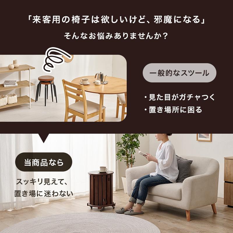 スツールセット MC-6050 送料無料 3color スタッキング 大小4脚セット