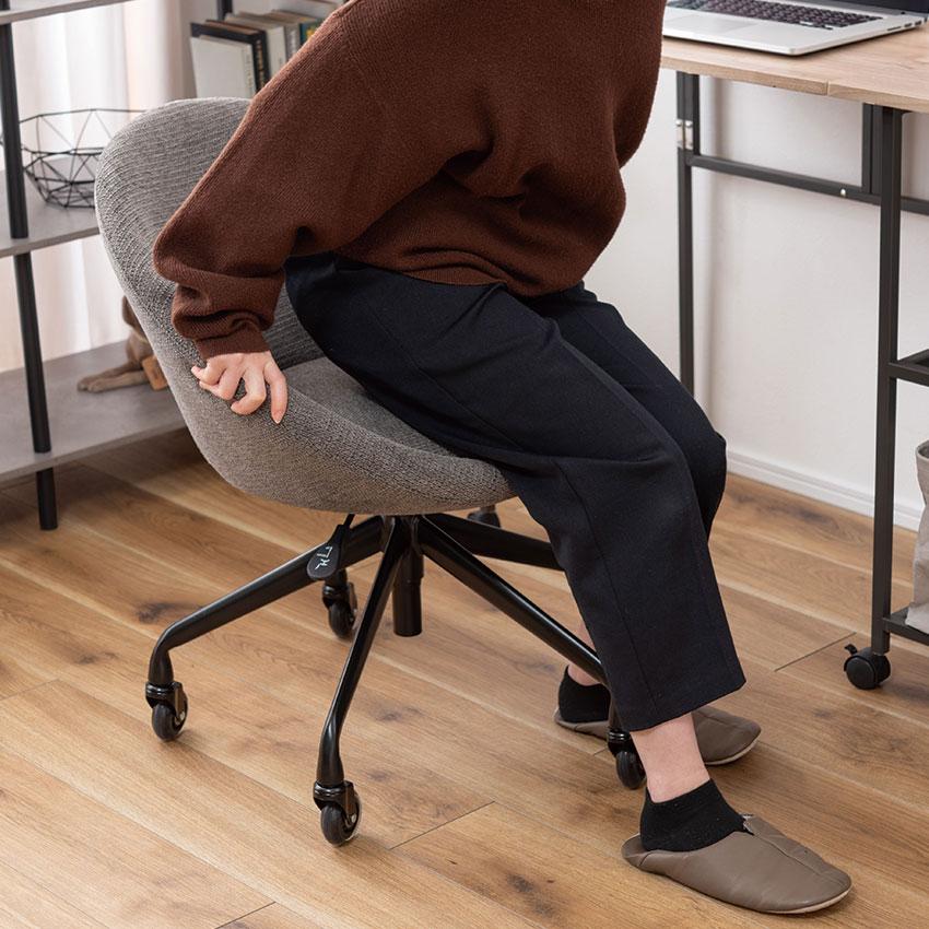 デスクチェア MYS-701 送料無料 2color オフィスチェア チェア 椅子 キャスター キャスター付き 回転 回転式 昇降 高さ調節 クッション スチール 角丸 在宅の画像