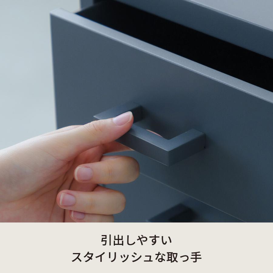 くらしのストレージワゴン5段 NK-481 送料無料 3color 高さ68.5cm オフィス デスクワゴン スチール キャビネット サイドワゴン 収納 ワゴン キャスター付の画像