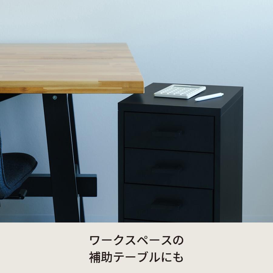くらしのストレージワゴン5段 NK-481 送料無料 3color 高さ68.5cm オフィス デスクワゴン スチール キャビネット サイドワゴン 収納 ワゴン キャスター付の画像