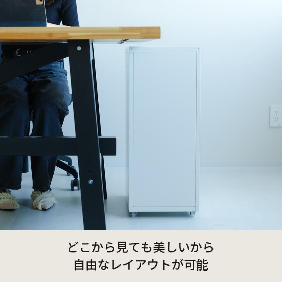くらしのストレージワゴン5段 NK-481 送料無料 3color 高さ68.5cm