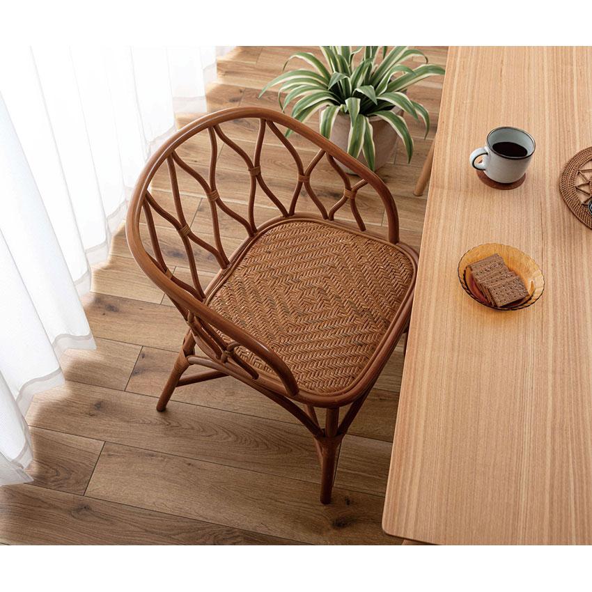 ラタンチェア NRS-506 送料無料 2color チェア 椅子 イス 一人掛け