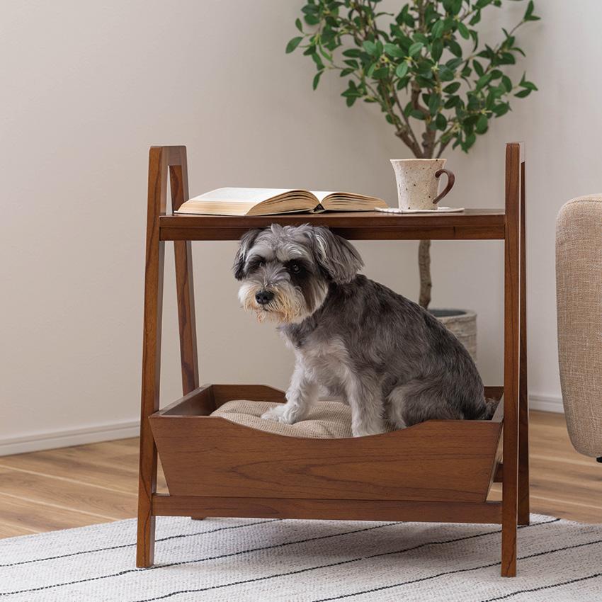 PET SIDE TABLE ペット サイドテーブル PET67 送料無料 サイドテーブル ペットベッド 天然木 犬 猫 ペット用品
