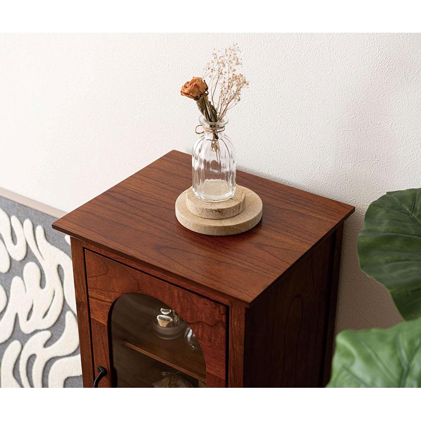 アルシェ キャビネット スリム PM-323 送料無料 飾り棚 収納家具