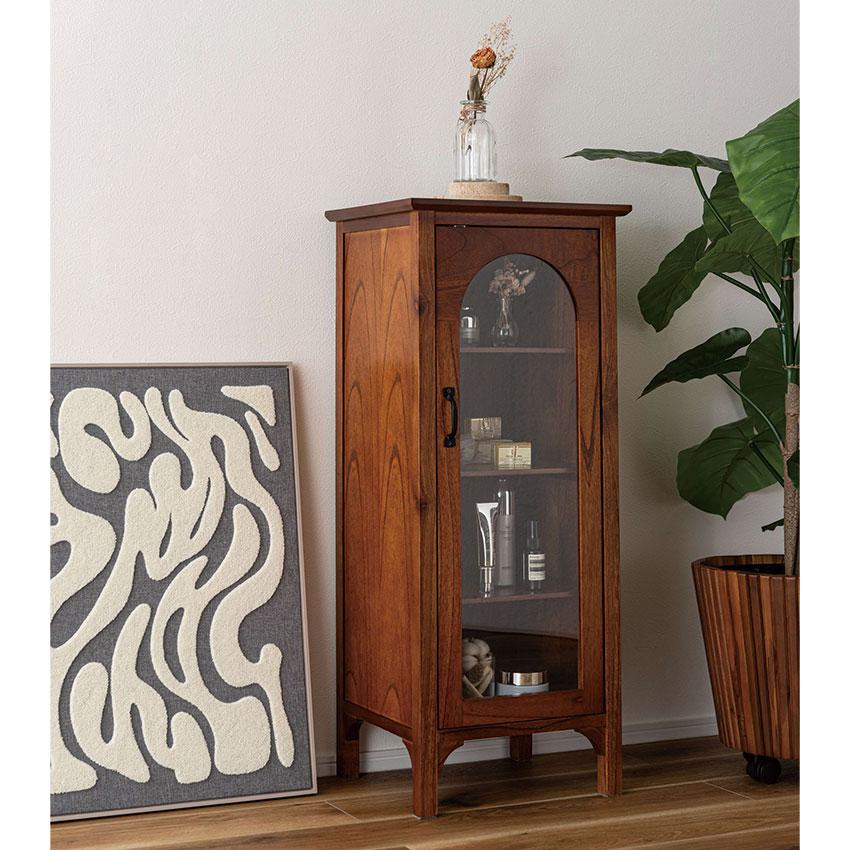 アルシェ キャビネット スリム PM-323 送料無料 飾り棚 収納家具