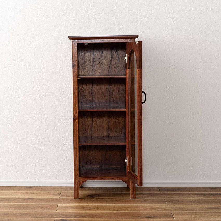 アルシェ キャビネット スリム PM-323 送料無料 飾り棚 収納家具