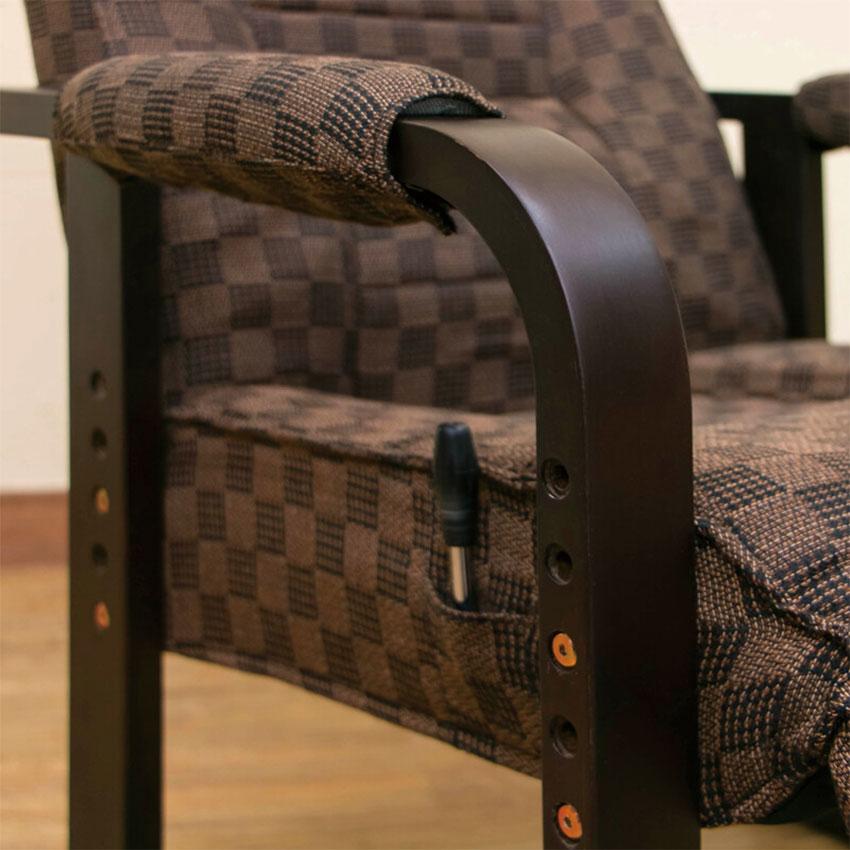 レバー式リクライニングチェア　フット付き レバー式リクライニングチェア フット付き イス チェア