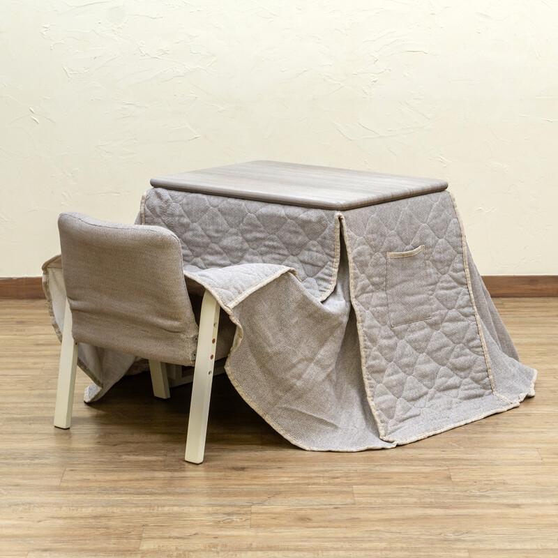 新品　パーソナルコタツ 70×50×66  布団・イス付3点セット S3-08 パーソナルコタツ 70×50 布団・イス付3点セット S3-08 送料無料