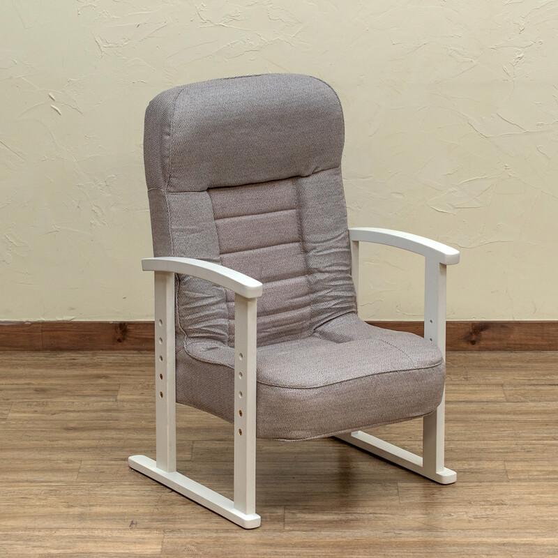 低反発入り高座椅子 S3-22 送料無料 3color 肘掛 高さ4段階 法事チェア  