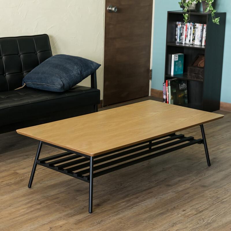 Luster120 棚付折れ脚テーブル UTK-120 送料無料 2color