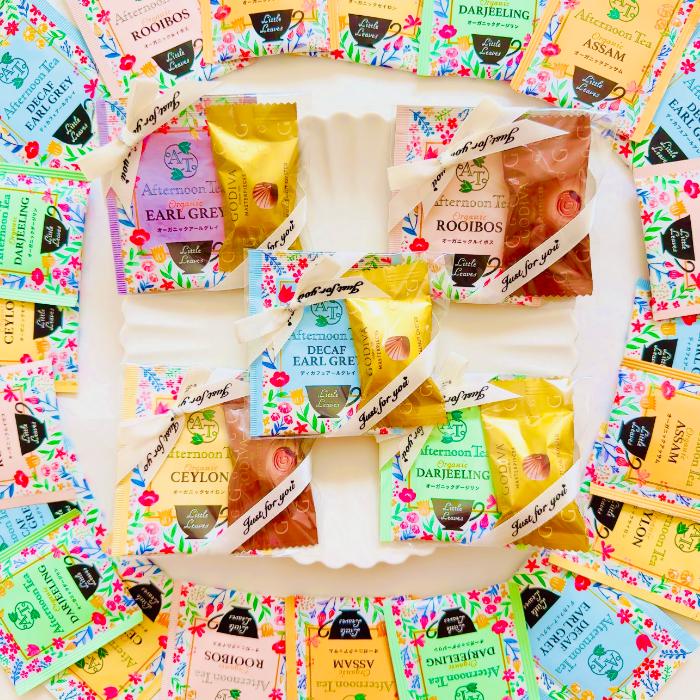 【みい】GODIVA入り　プチギフト　お菓子　40袋 ゴディバ（GODIVA） プチギフト チョコレート アフタヌーンティー 紅茶