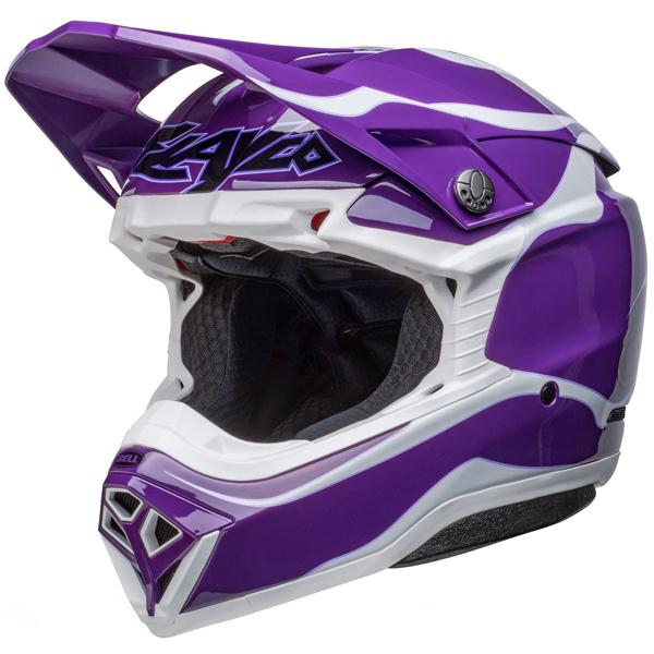 BELL Moto-10 Spherical Slayco Gloss Purple/White｜merykenshoukai｜02