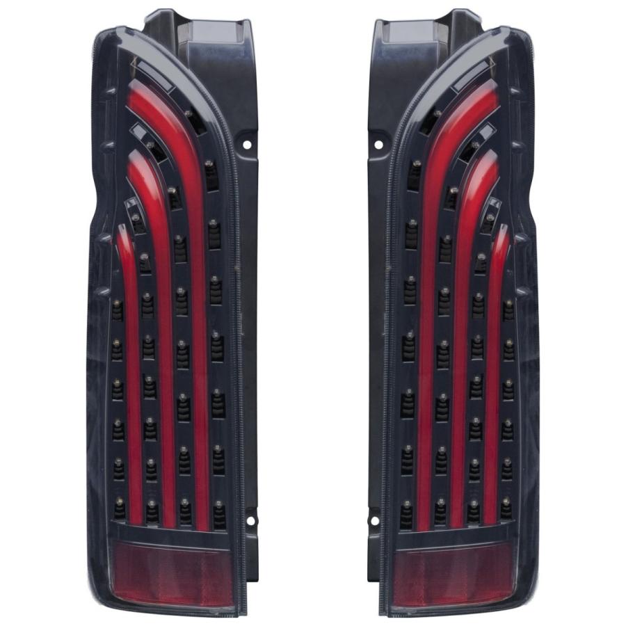 Color:レッド ハイエース 200系 テールランプ 415コブラ BADテール BAD