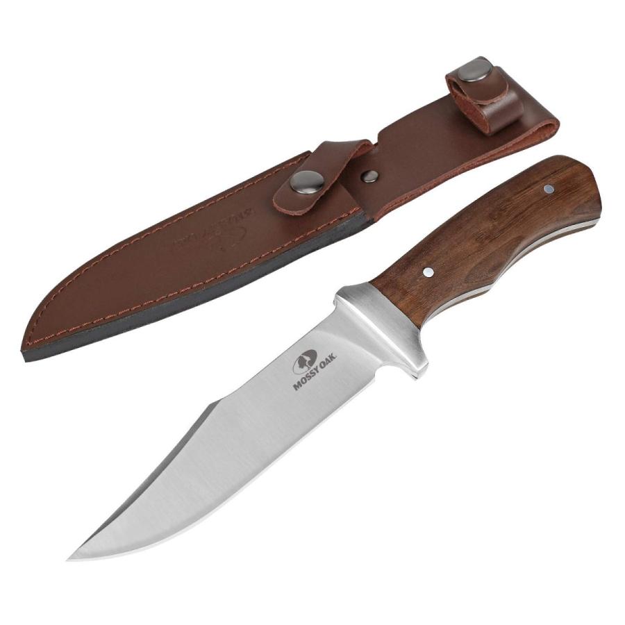 MOSSY OAK ナイフ シースナイフ フルタング 天然ウッドハンドル 切れ味 