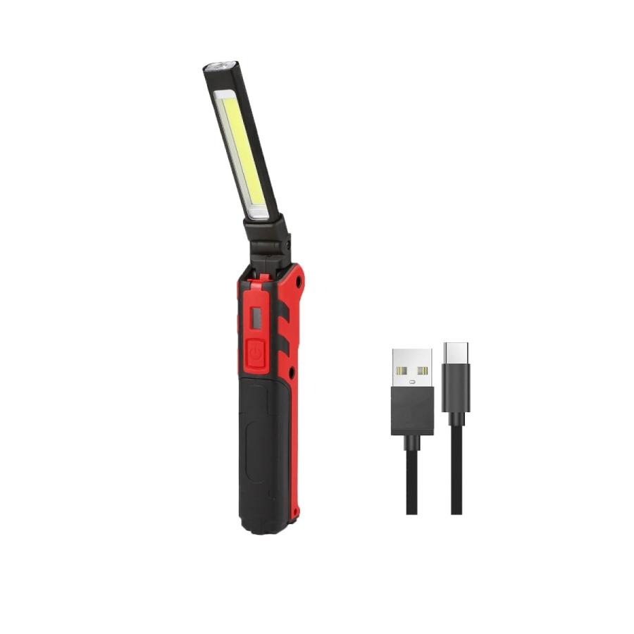 Color:赤-1 WINDFIRE LED作業灯 高輝度 800ルーメン ワークライト USB