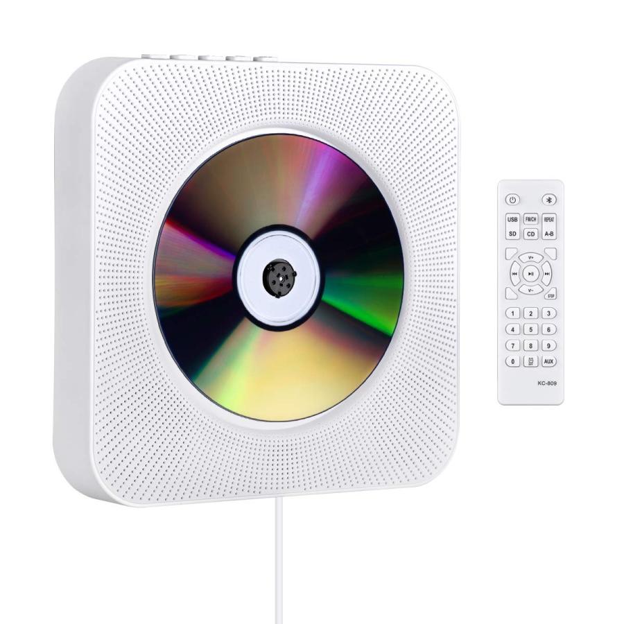 CDプレーヤー 壁掛け ディスクプレーヤー 1台多役 bluetooth Gueray