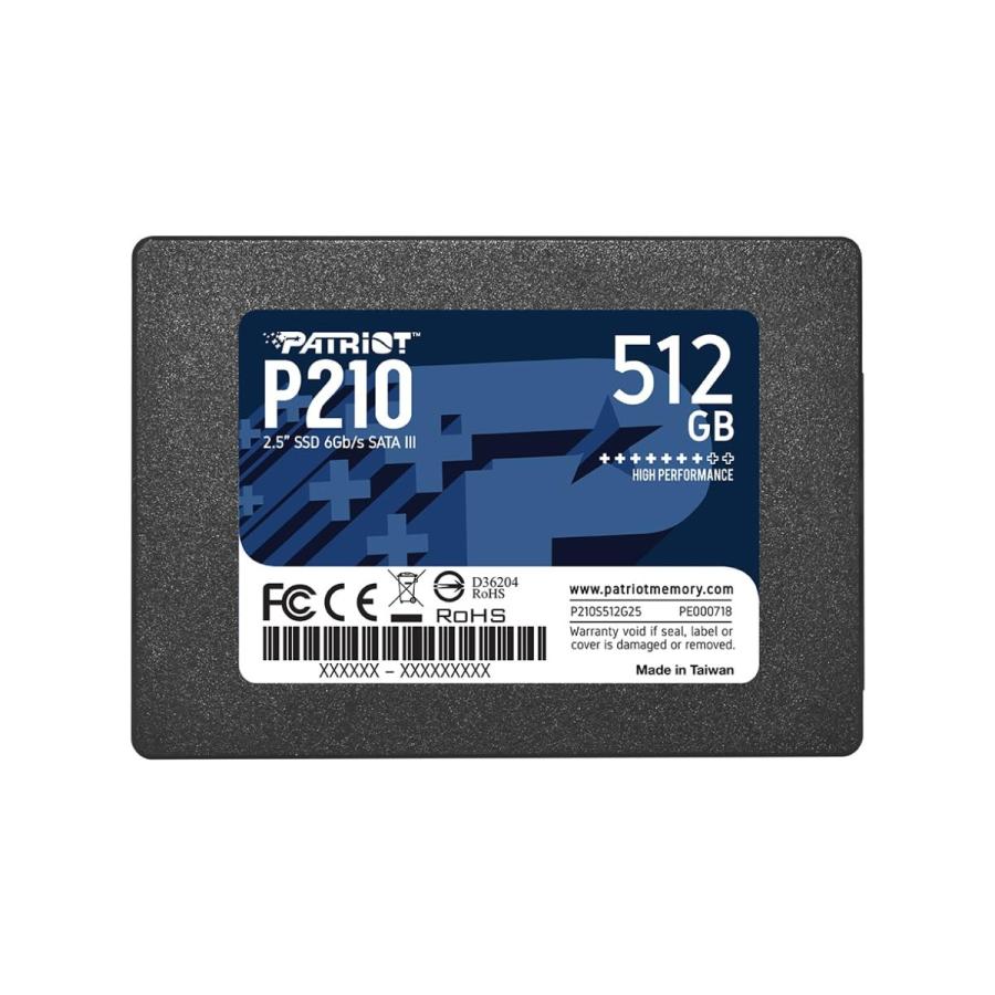 内蔵型SSD Patriot Memory P210 512GB SATA3 SSD Size:512gb Patriot Memory P210 512GB SATA3 内蔵型SSD 6Gb/s 2.5