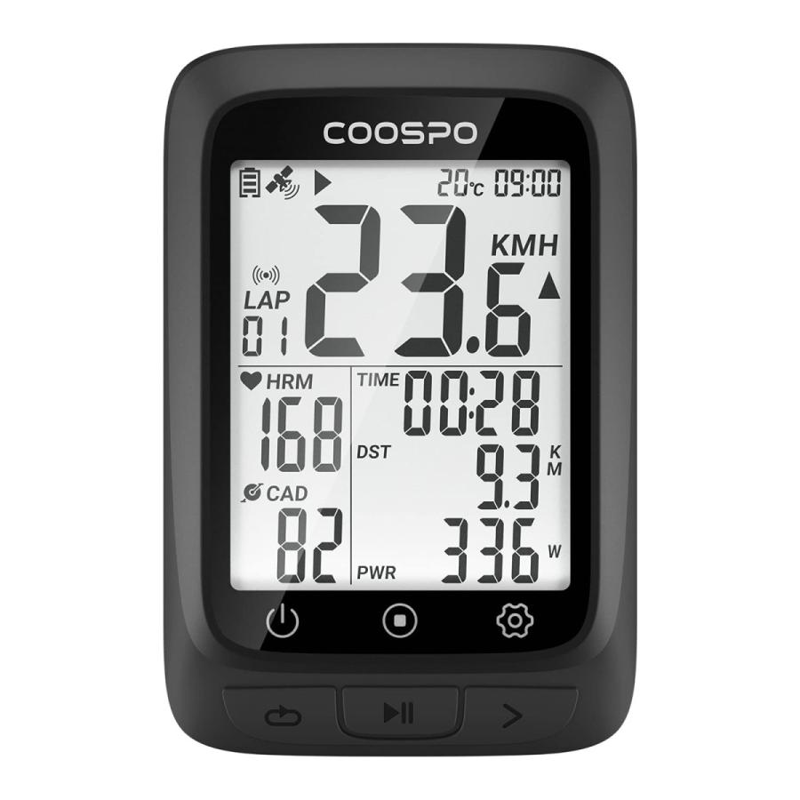 COOSPO サイクルコンピューター本体 Style:ブラック COOSPO サイクルコンピュータ GPS サイコン