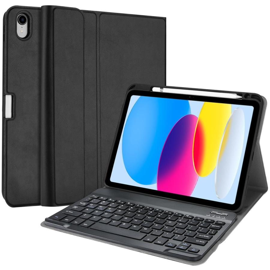 Color:ブラック_Size:iPad iPad 10世代 キーボードケース ProCase 10.9