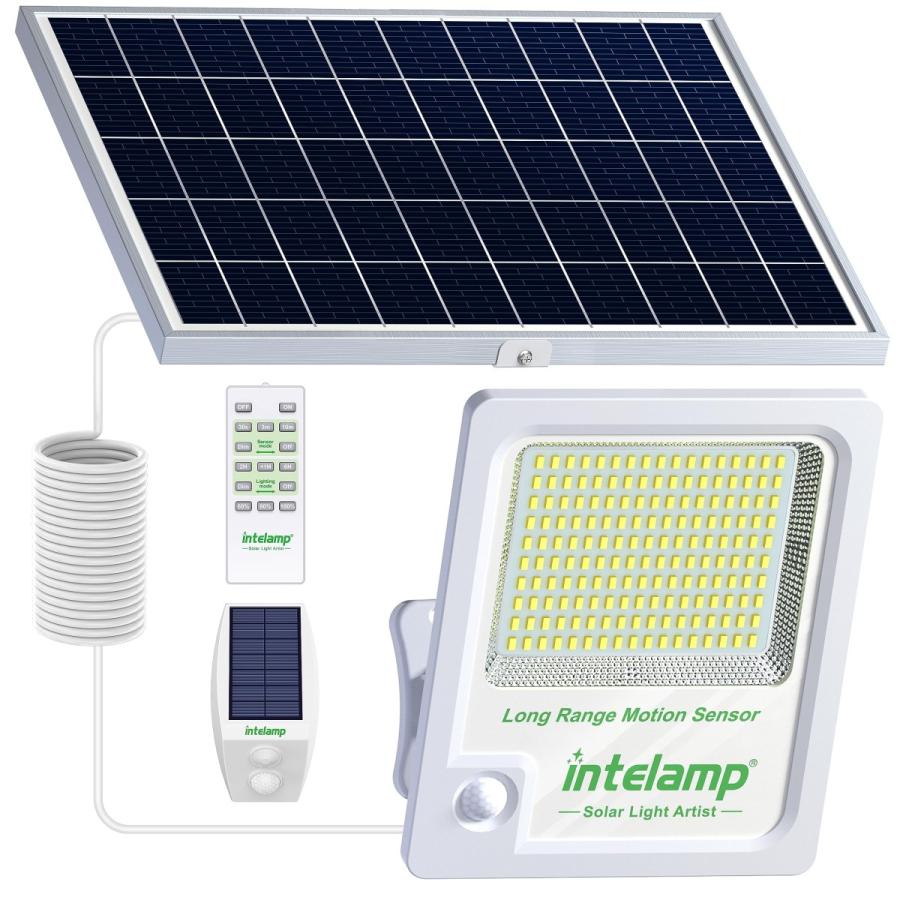 Color:ホワイト intelamp ソーラーライト センサー屋外 人感 LED