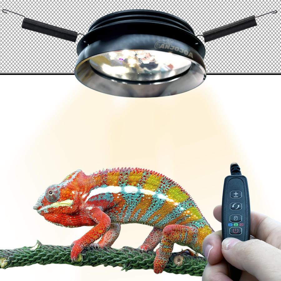 Size:UVB10.0 6W ANJOJOA 爬虫類 紫外線ライト LED UVA UVB フック式