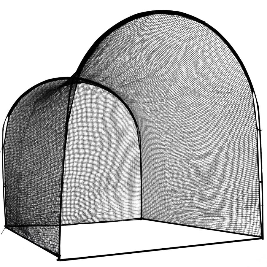 バッティングネット 大型 3m×3m×4m 野球 練習用 PGL 野球ネット 野球練習用ネット 大型 バッティングケージ 3×3×4m