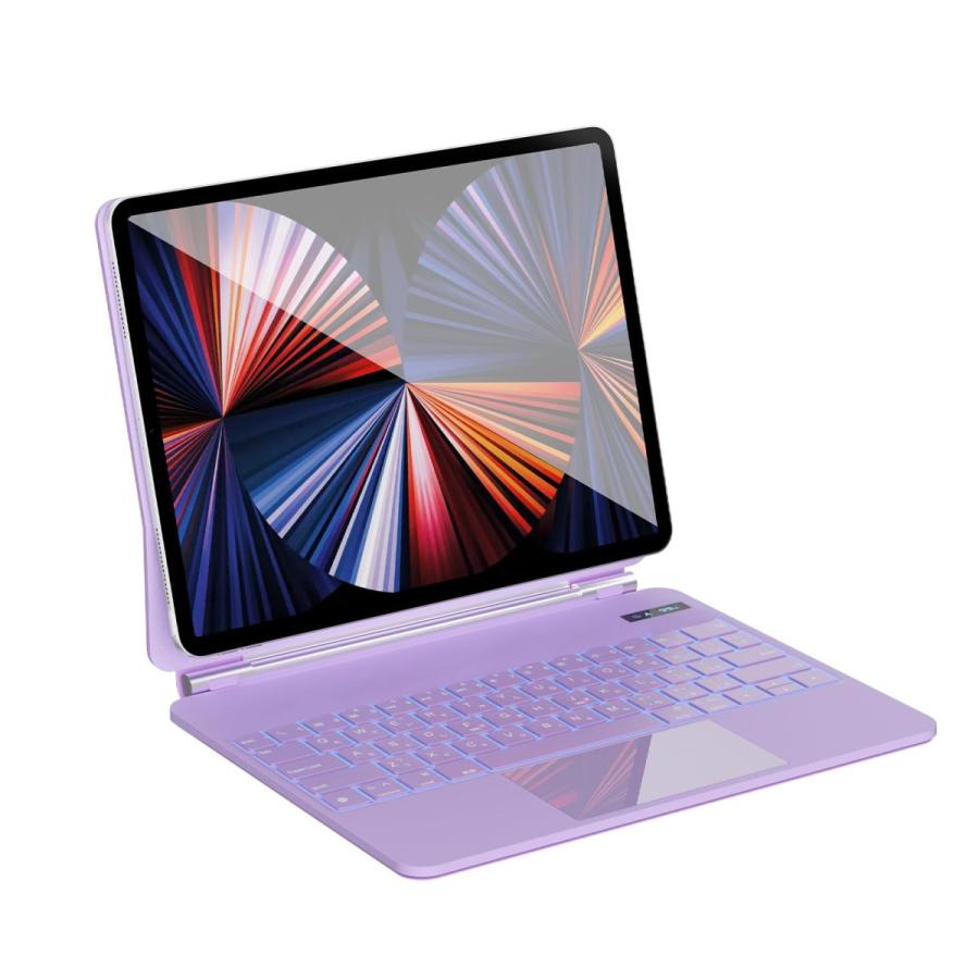 Size:10.9/11インチ_Color:パープル マジックキーボード SUKEBON 2025