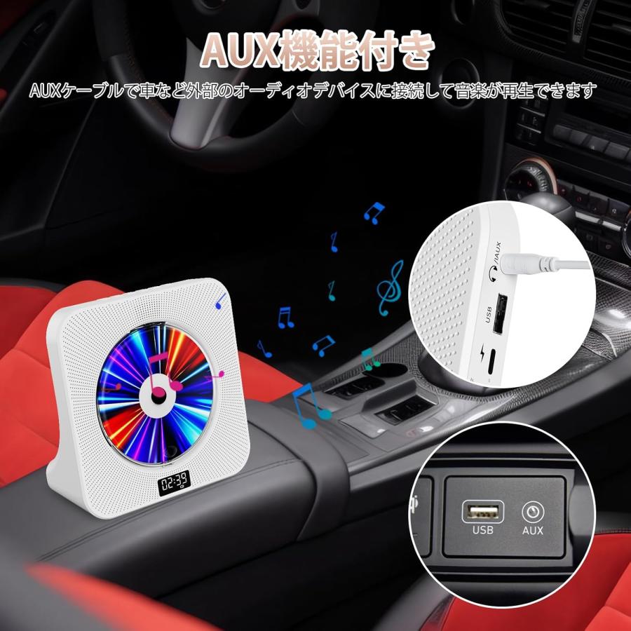 Fohil CDプレーヤー デスク Bluetooth受信/送信 Hi_corg Fohil CDプレーヤー デスク Bluetooth受信/送信 HiFiスピーカー内蔵 多