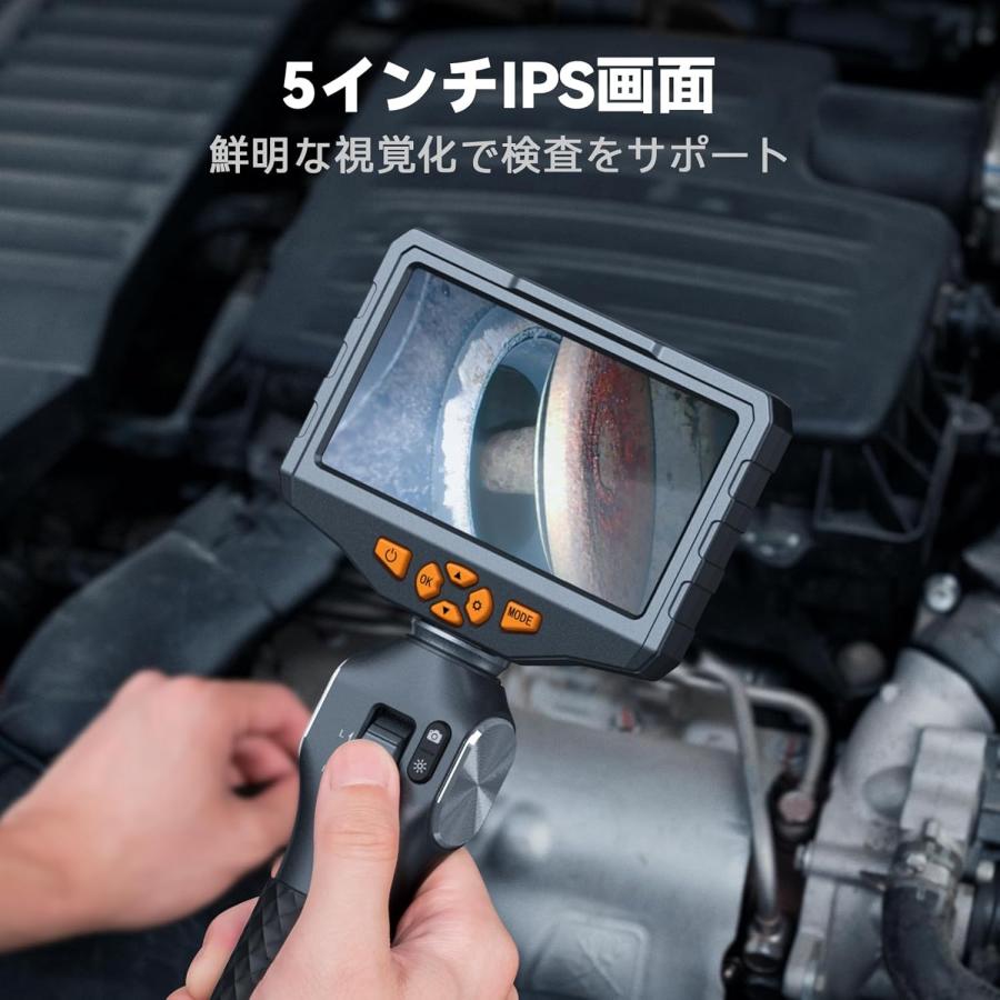 Teslong先端可動ファイバースコープ デュアルレンズ内視鏡カメラ5