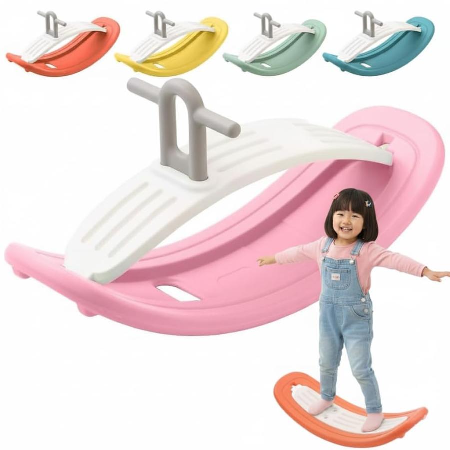 Color:ピンク life_mart バランスボード 2WAY 【 耐荷重75kg 水洗い