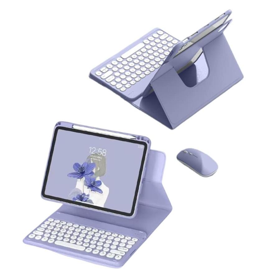 Size:iPad 11/10_Color:紫灰 マウス付き iPad 11インチ2025(A16)/iPad