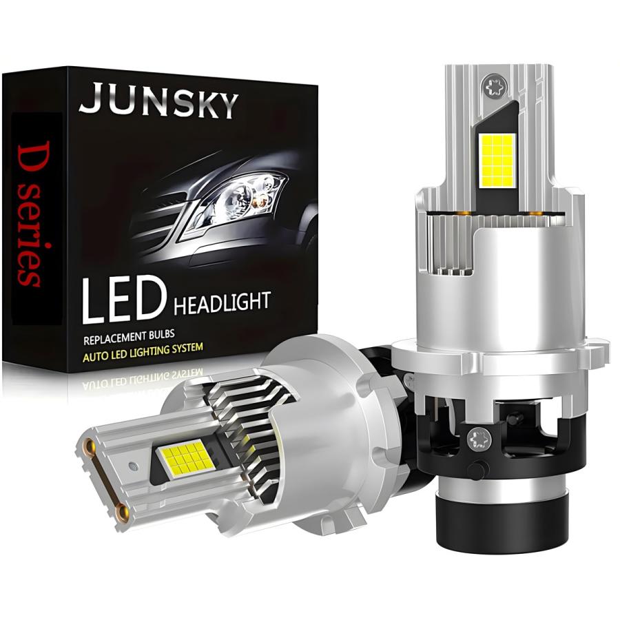 ヘッドライト LED D2 D2R/S ポン付け 正真正銘 爆光 12600lm Size:?2R/S JUNSKY ヘッドライト LED D2R/S ポン付け 正真正銘 爆光