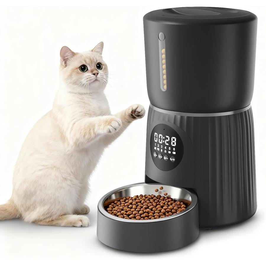 Surfola 自動給餌器 猫 犬 うさぎ タイマー式 [Wi-Fi/スマホ不要