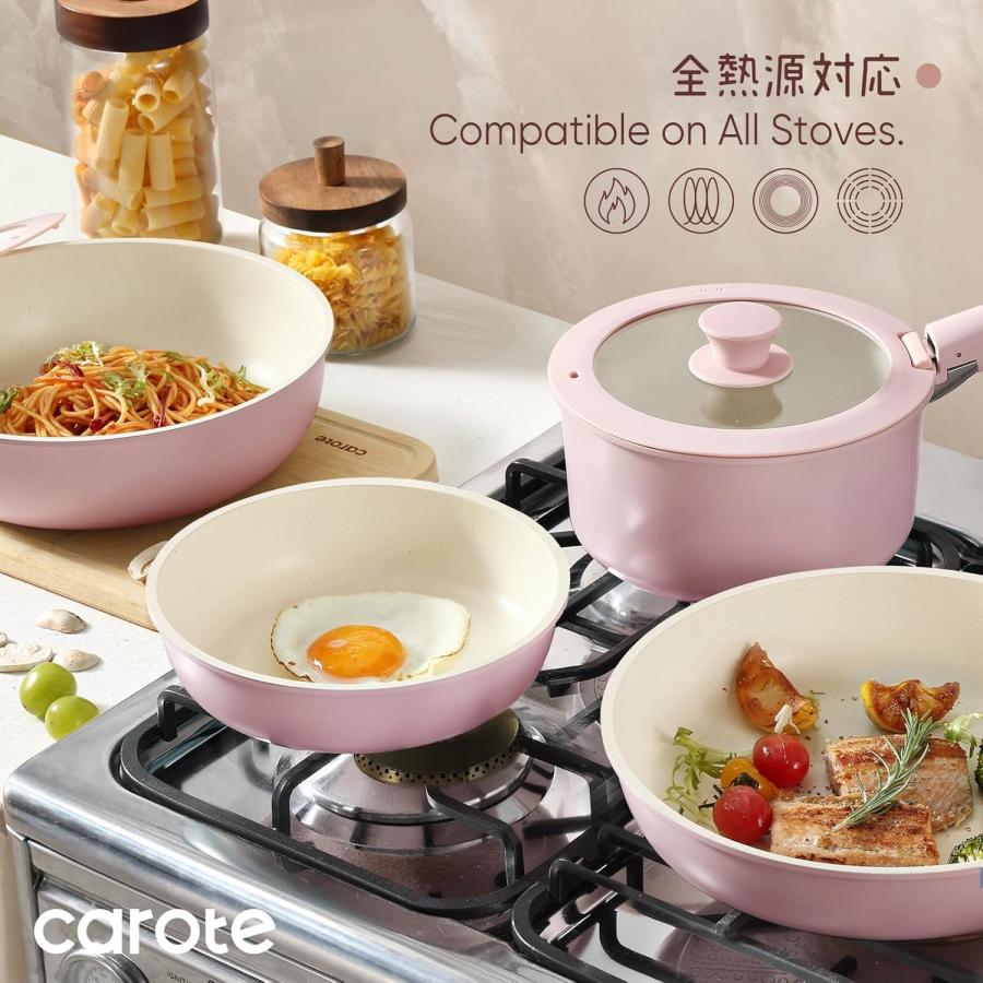 CAROTE カローテ フライパン セット16点 鍋セット IH・ガス火対応