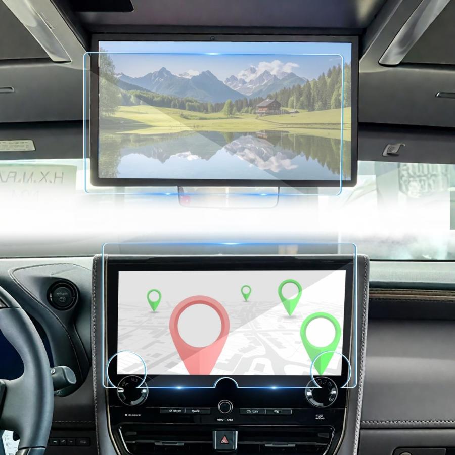 こころ。40型アルファード、ヴェルファイァ用後席モニター Size:「アルファード ヴェルファイア 40系」ナビ+13.2型後席モニター