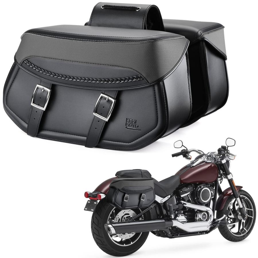 Size:30L(KM2501) KEMIMOTO バイク サイドバッグ 左右セット サイド 