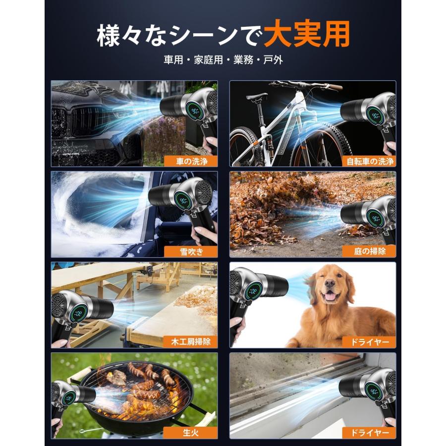 KOJIHOMU ブロワー 洗車 2025新登場 【2400g超強推力・200m/s史上最強