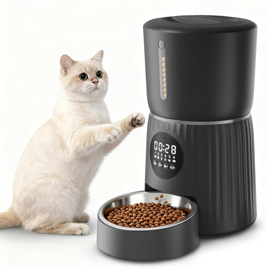 Surfola 猫 自動給餌器 犬 ハムスター うさぎ タイマー式 [Wi-Fi