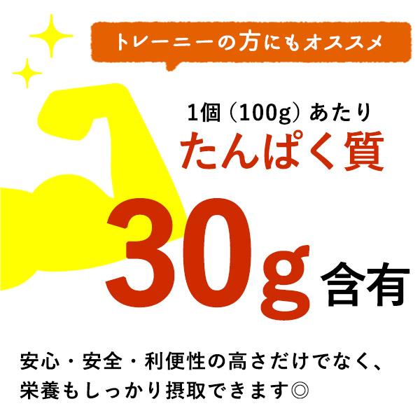 ［内野家］1個でたんぱく質30g!!【uchipac】国産素材のサラダチキン プレーン ×10袋［常温］【3〜4営業日以内に出荷】【送料無料】｜meshiya｜04