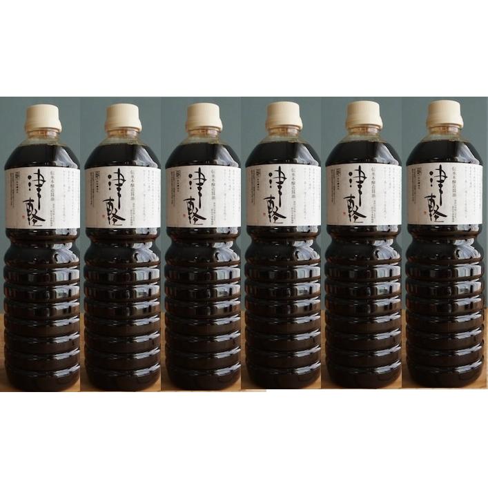 6本セット）中村醸造元 津軽本醸造醤油 1000ml×6本セット（OS）（代