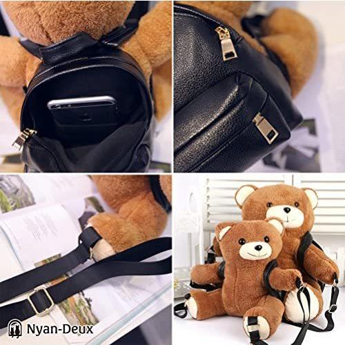 クマさん 抱っこ 可愛い リュック 熊 ぬいぐるみ Nyan Deux おんぶ 大きいクマ ブラウン リュックサック アニマル くま ぬいぐるみ 売り切り御免 Themtransit Com