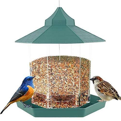 驚きの値段 鳥用品 バードフィーダー 野鳥 餌台 屋根 付き 吊下げ 餌場 えさ台 鳥小屋 鳥かご 鳥 餌入れ バードウォッチング 小鳥 鳩 野鳥観察 グリンー Www Threeriversofs Com