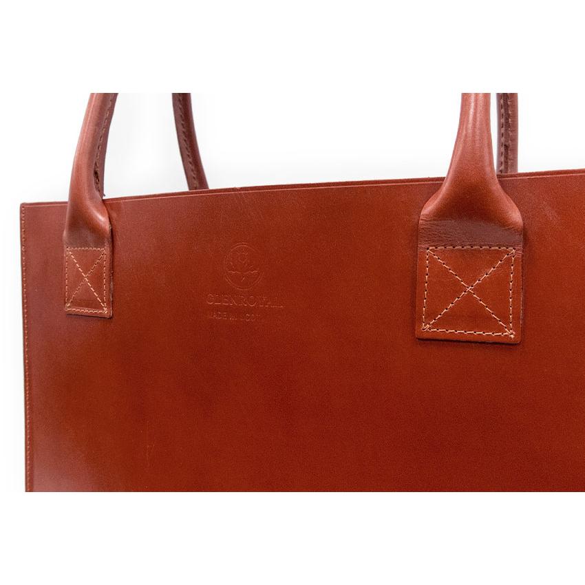 正規品 GLENROYAL  グレンロイヤル ブライドルレザー 縦長トートバッグ LEATHER TOTE BAG ( M ) 01-3808（新品）の画像