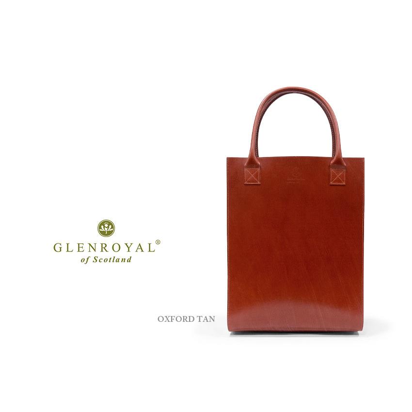 正規品 GLENROYAL  グレンロイヤル ブライドルレザー 縦長トートバッグ LEATHER TOTE BAG ( M ) 01-3808（新品）の画像