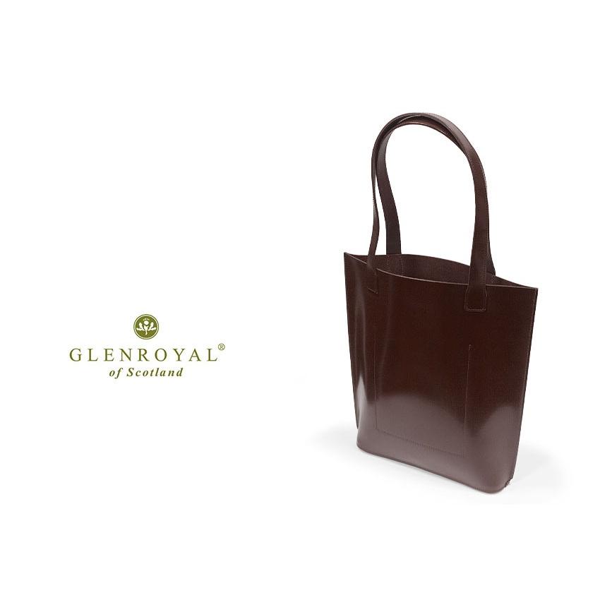 正規品 GLENROYAL  グレンロイヤル トートバッグ 01-5823 ブライドルレザー 薄マチトートバッグ 縦型（新品）英国製の画像