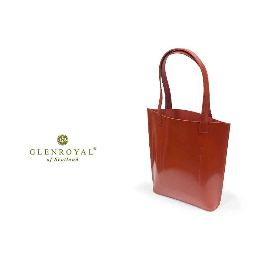 正規品 GLENROYAL  グレンロイヤル トートバッグ 01-5823 ブライドルレザー 薄マチトートバッグ 縦型（新品）英国製の画像